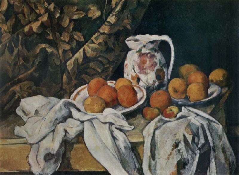 Paul Cezanne Still life with curtain China oil painting art